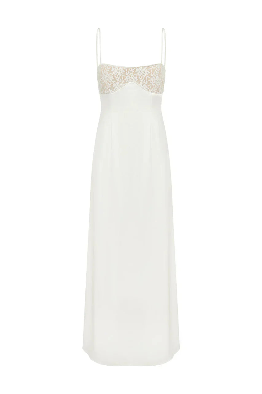 ALLULA MIDI DRESS - IVORY