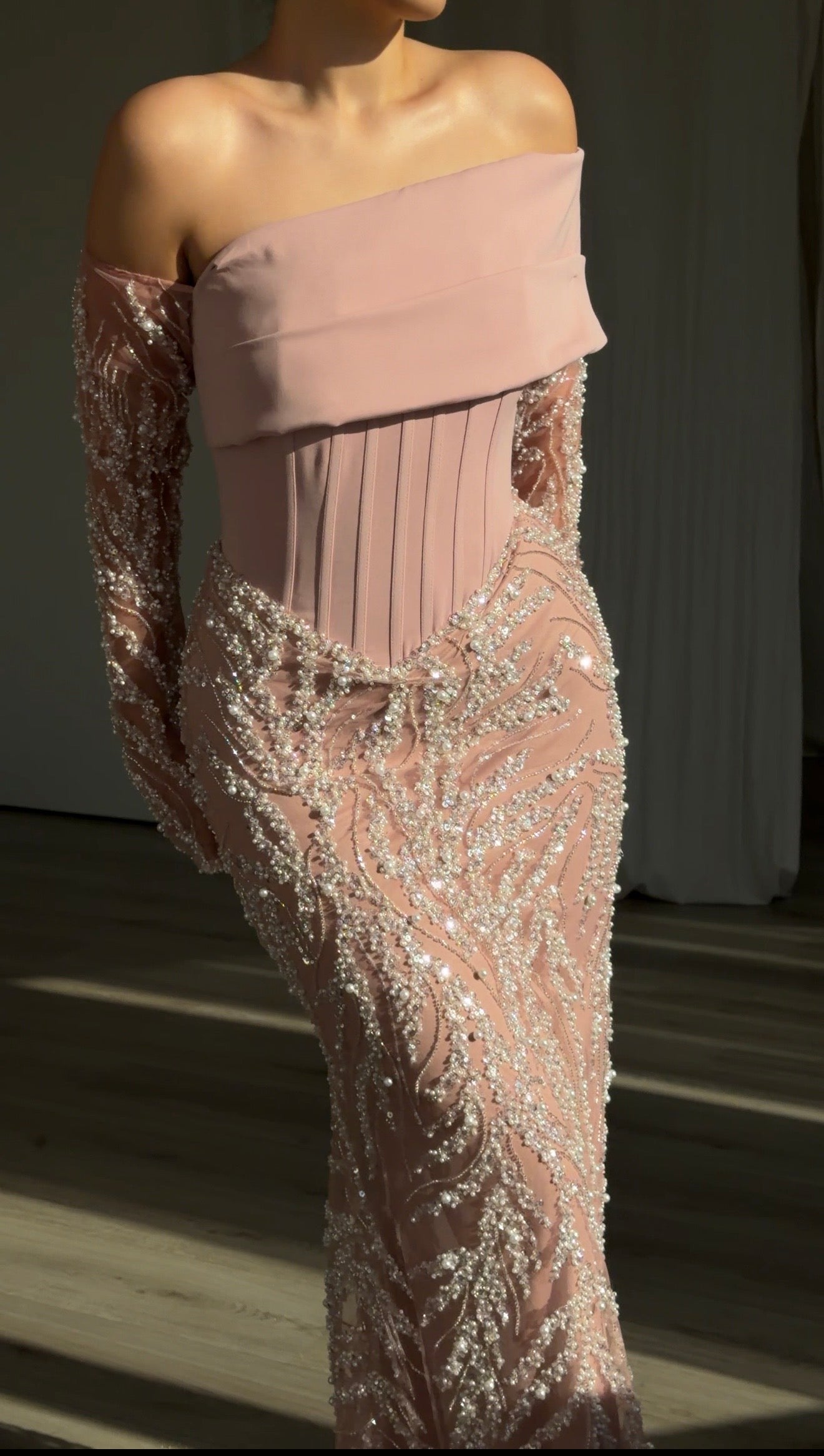 The Aleya dress soft pink