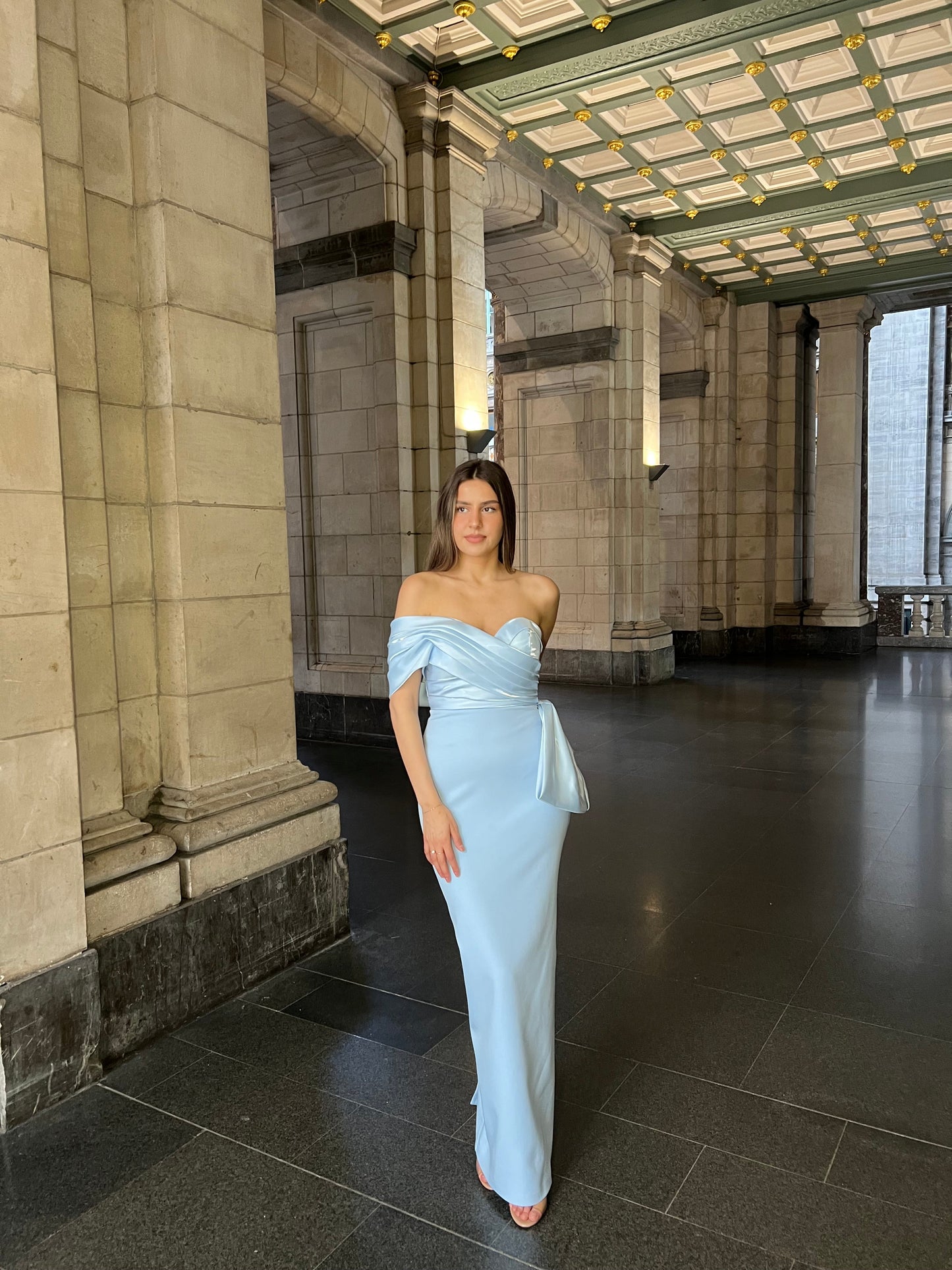 The Serra dress baby blue