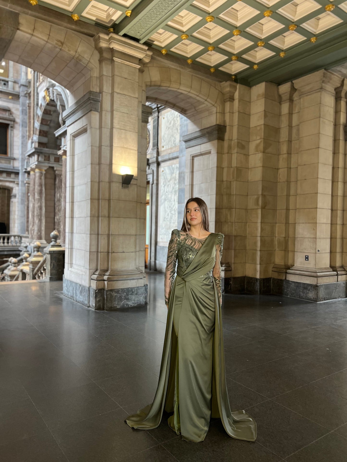 The Sura dress green
