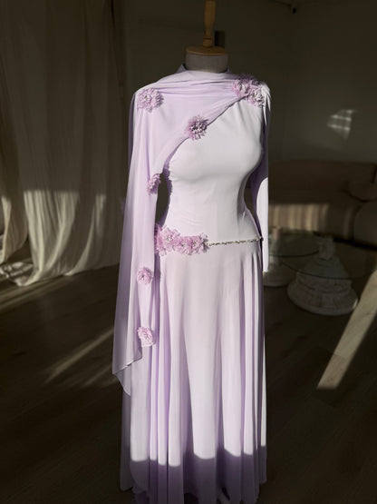 The Peony dress lilac