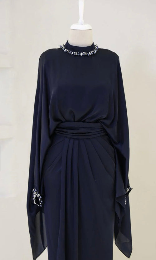 The Doa dress navy blue