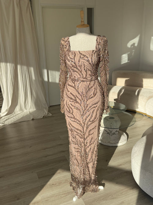 The Elvina dress brown