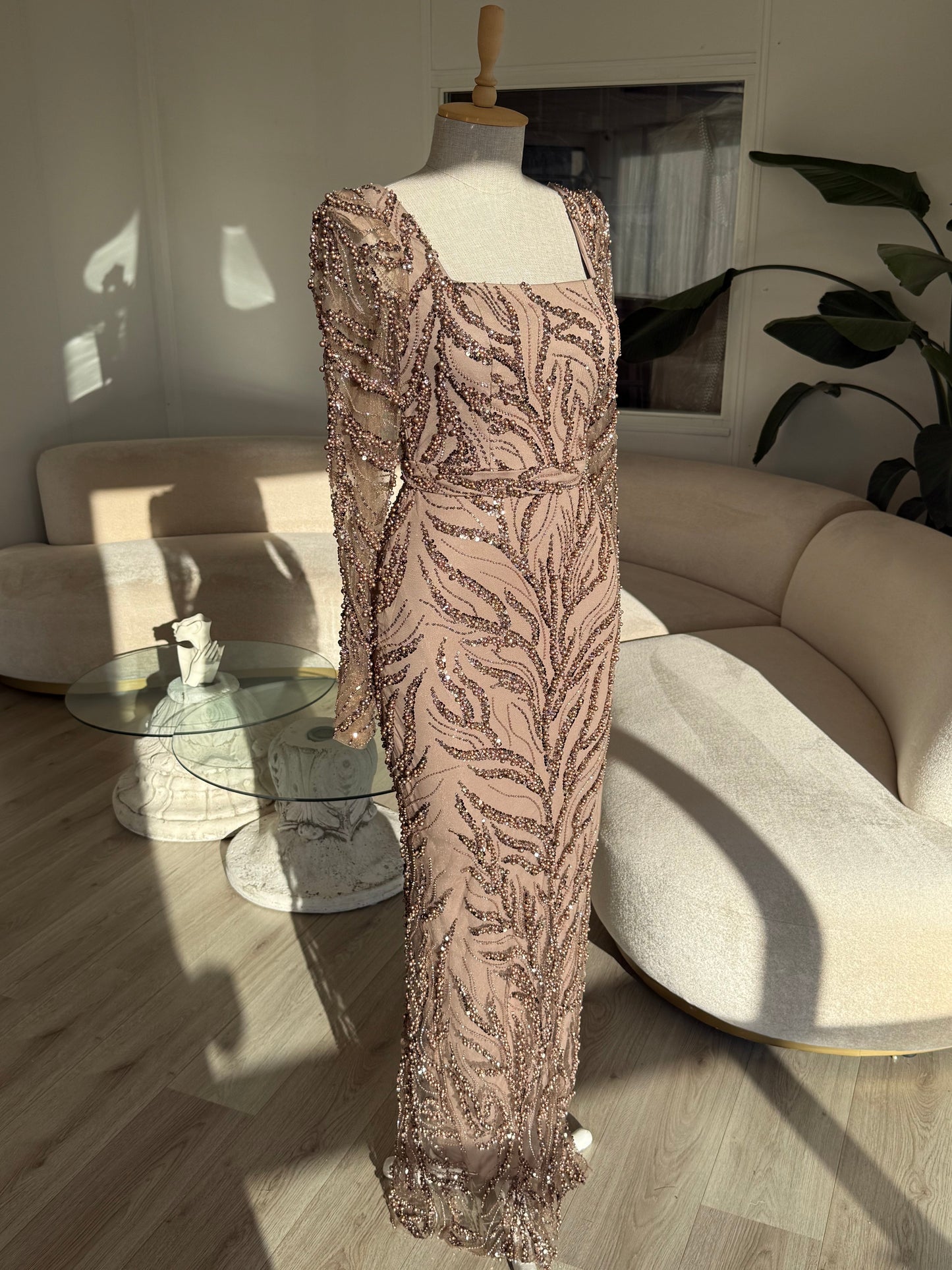 The Elvina dress brown
