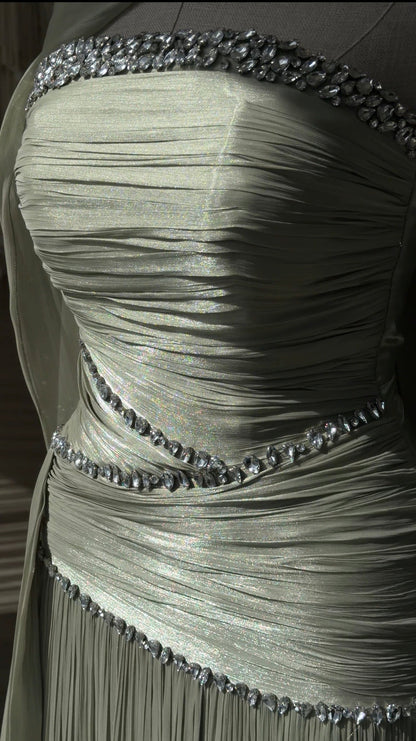 The Alia dress sage green