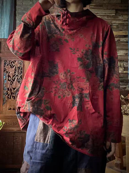 å¤§å°ºç¢¼å¥³æ¬¾å¾©å¤å°è±æ£è³ªé£å¸½ T å¹