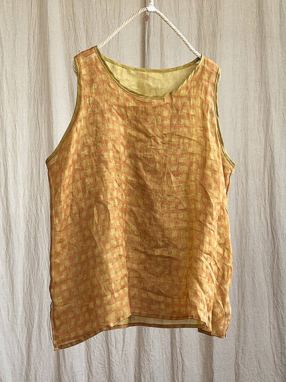å¤§å°ºç¢¼å¥³æ¬¾å¤å­£æ ¼ç´èè¡èè§éº»èå¿
