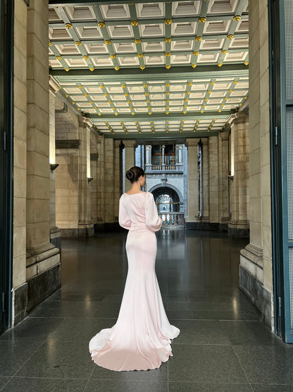 The Hazal dress soft pink