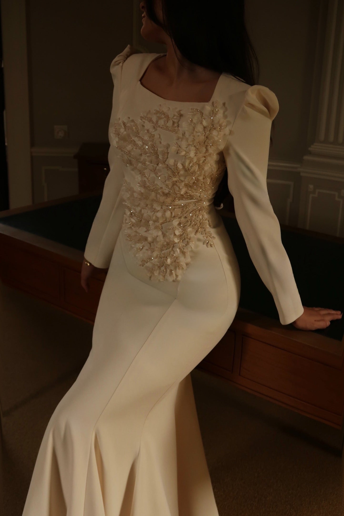 The Alessia dress ivory