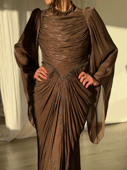 The Sofina dress brown