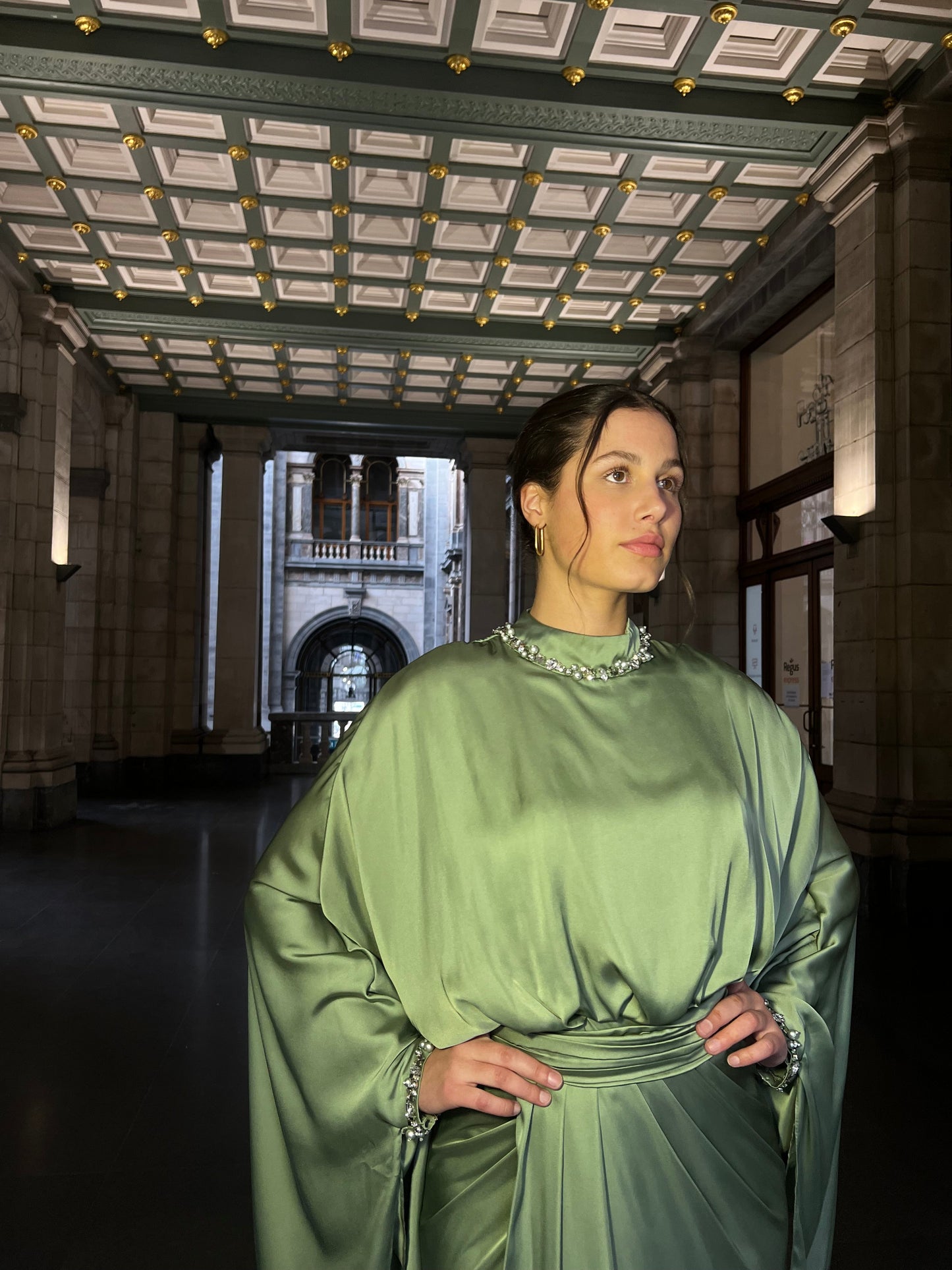 The Doa dress apple green