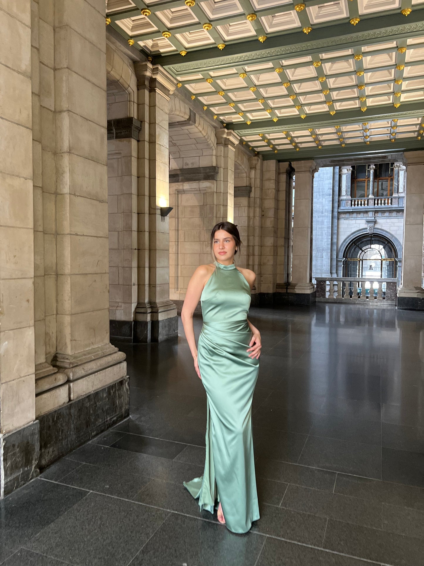 The Sophie dress green