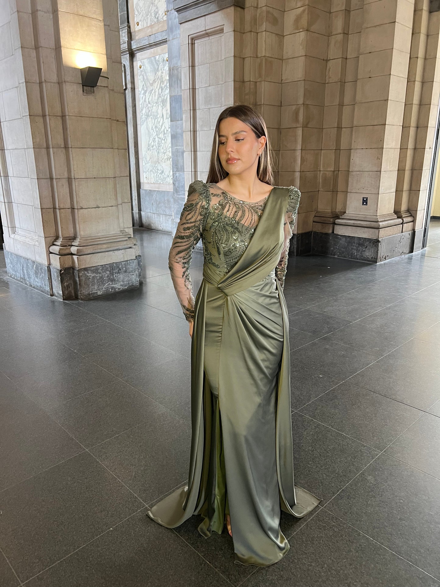 The Sura dress green
