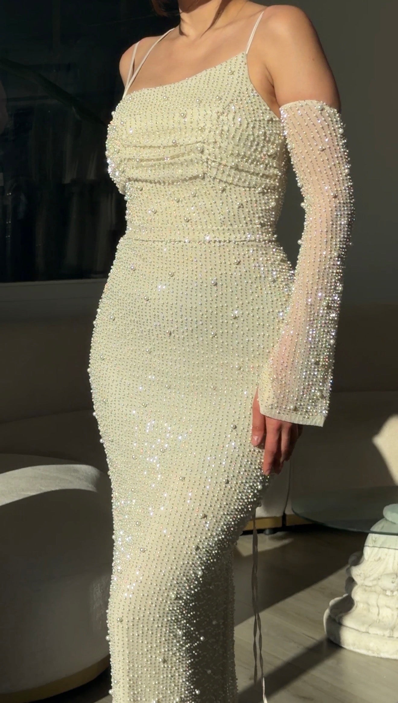 The Ayza dress beige