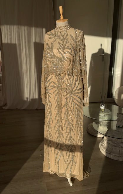 The Hamda dress beige