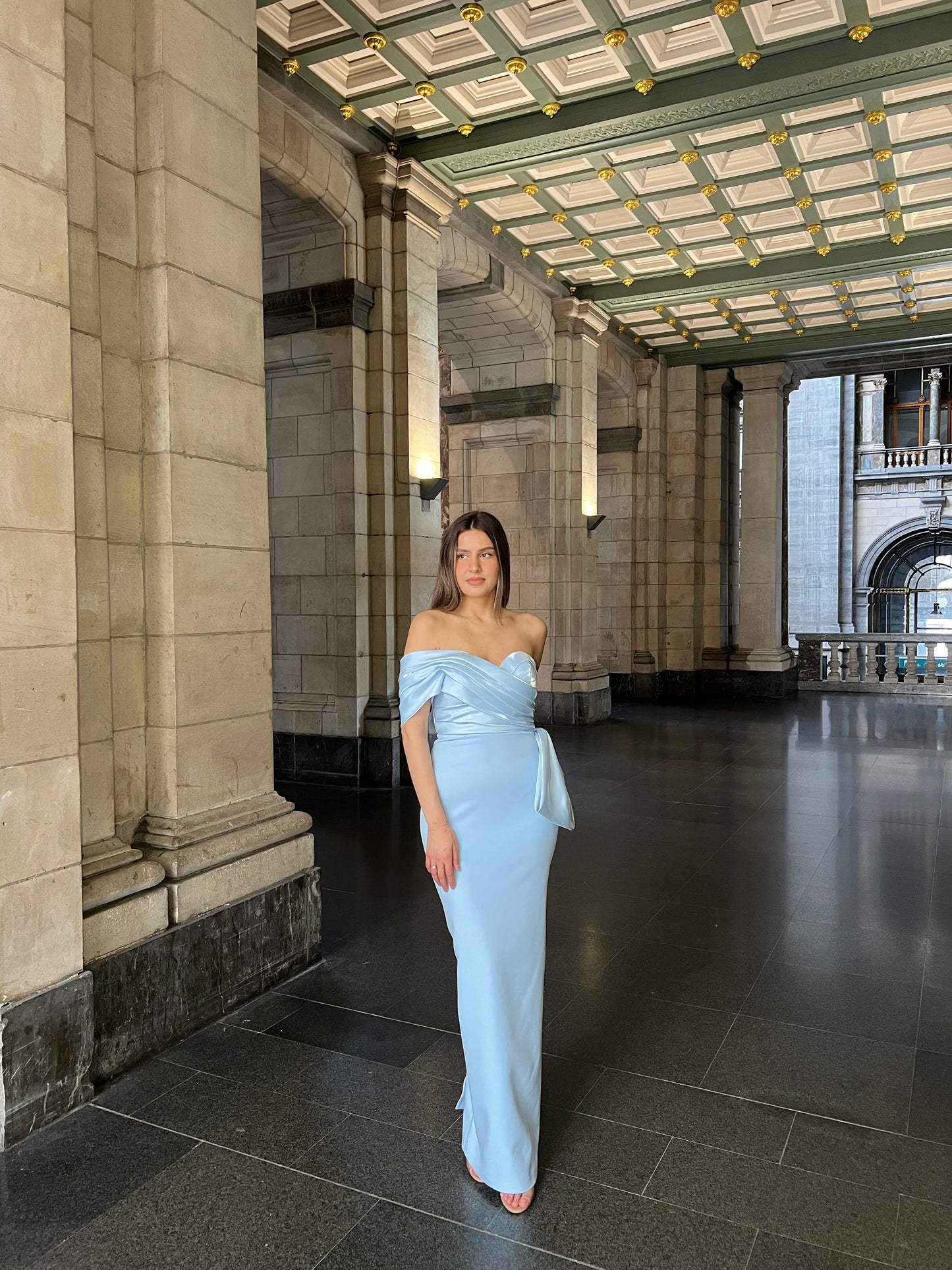 The Serra dress baby blue