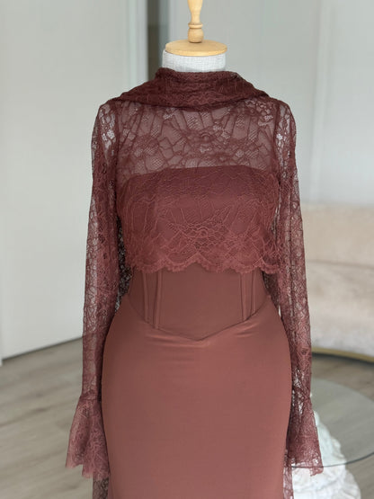 The Amera dress brown
