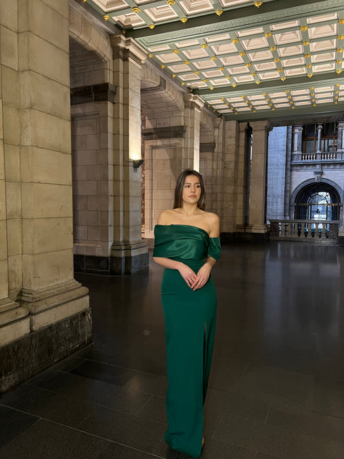 The Dilara dress green