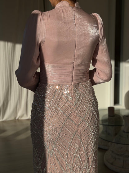 The Derya dress soft pink