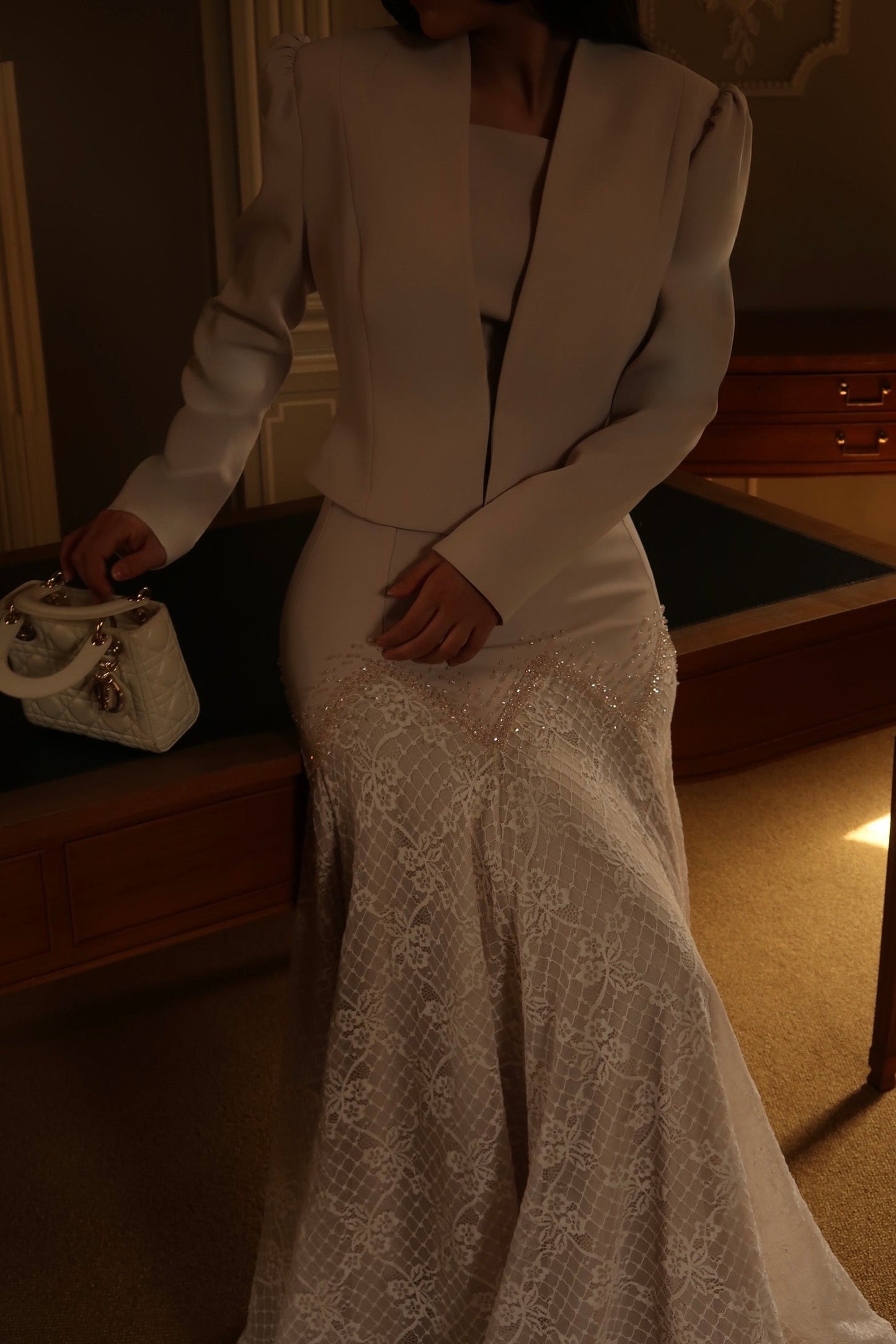 The Sophia suit beige