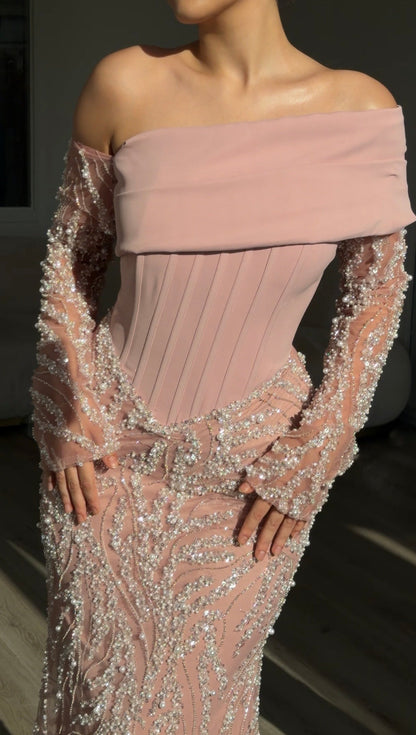The Aleya dress soft pink