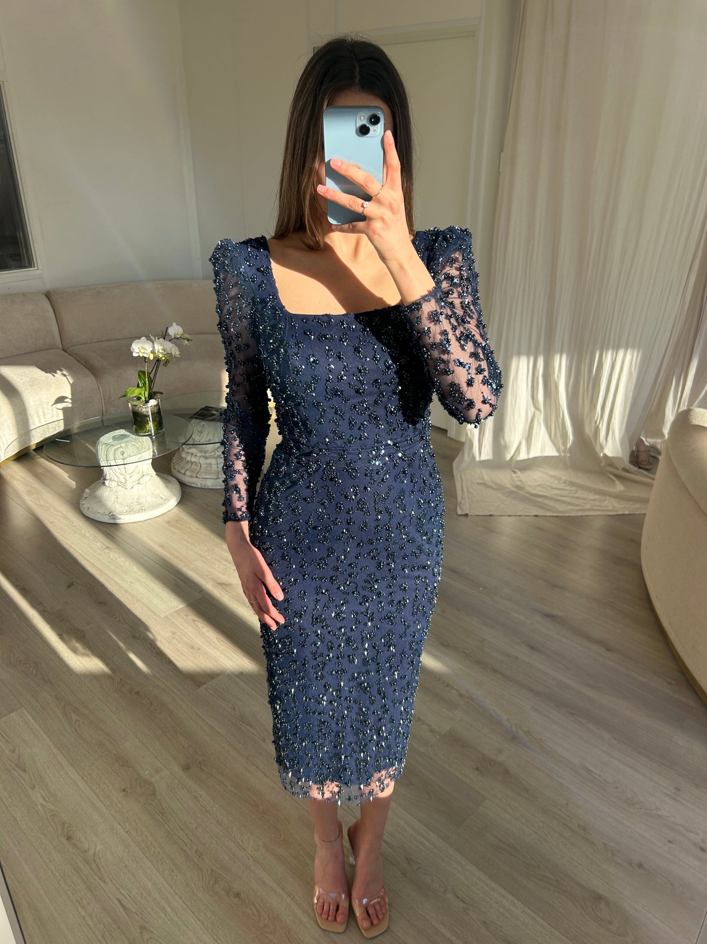 The Ayliva dress navy blue