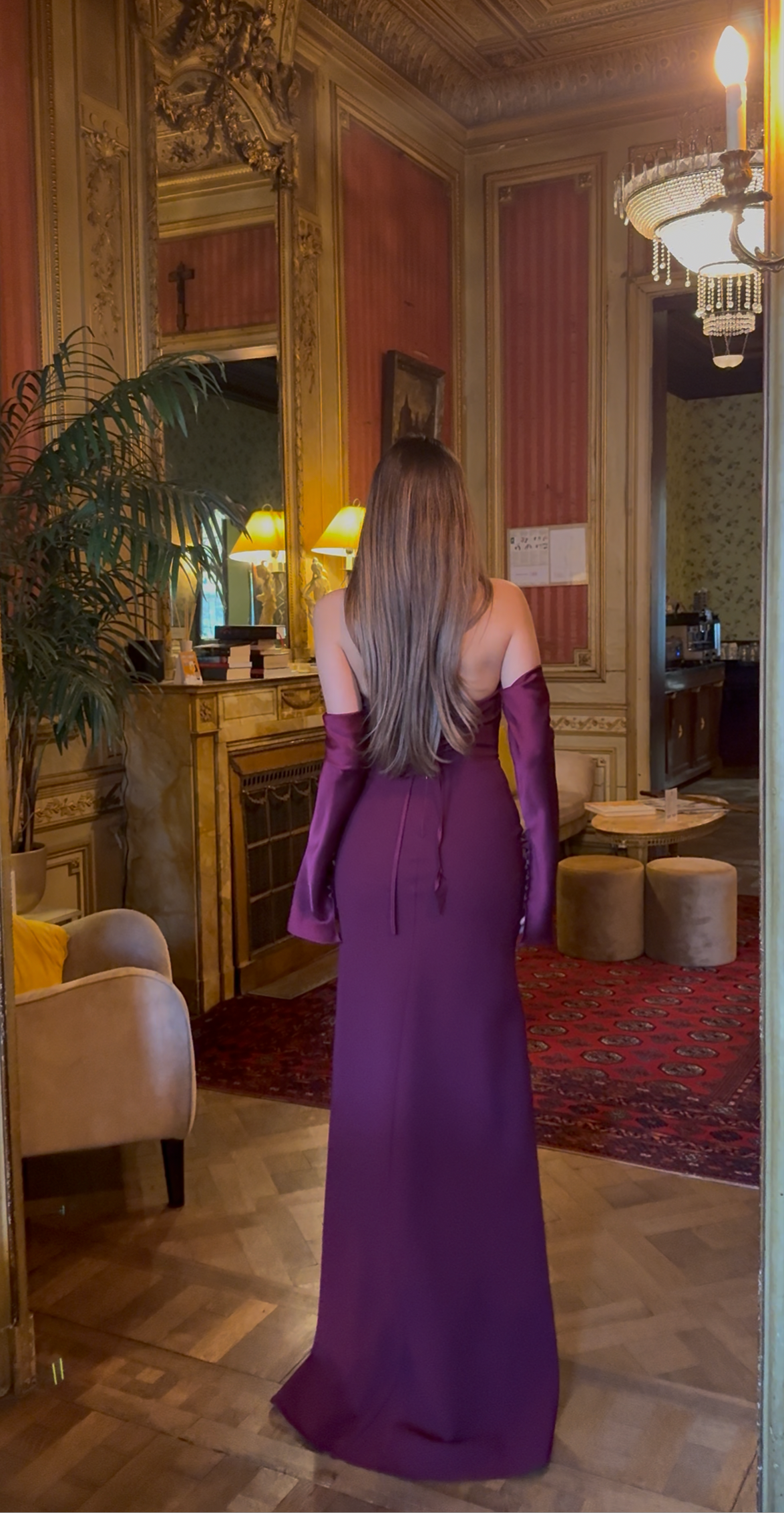 The Stella dress plum