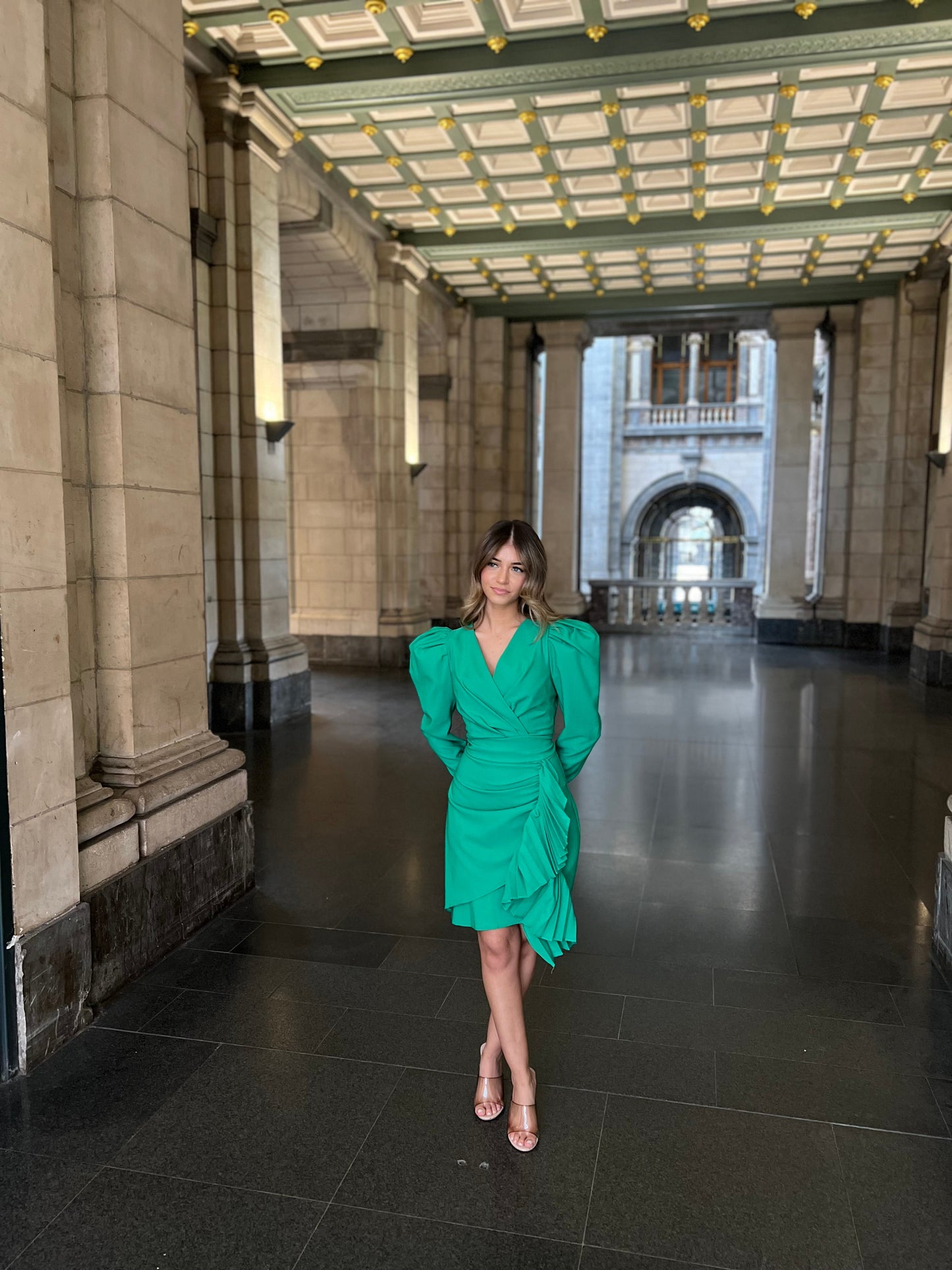 The Rozi dress green