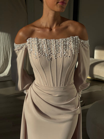 The Cinderella dress beige