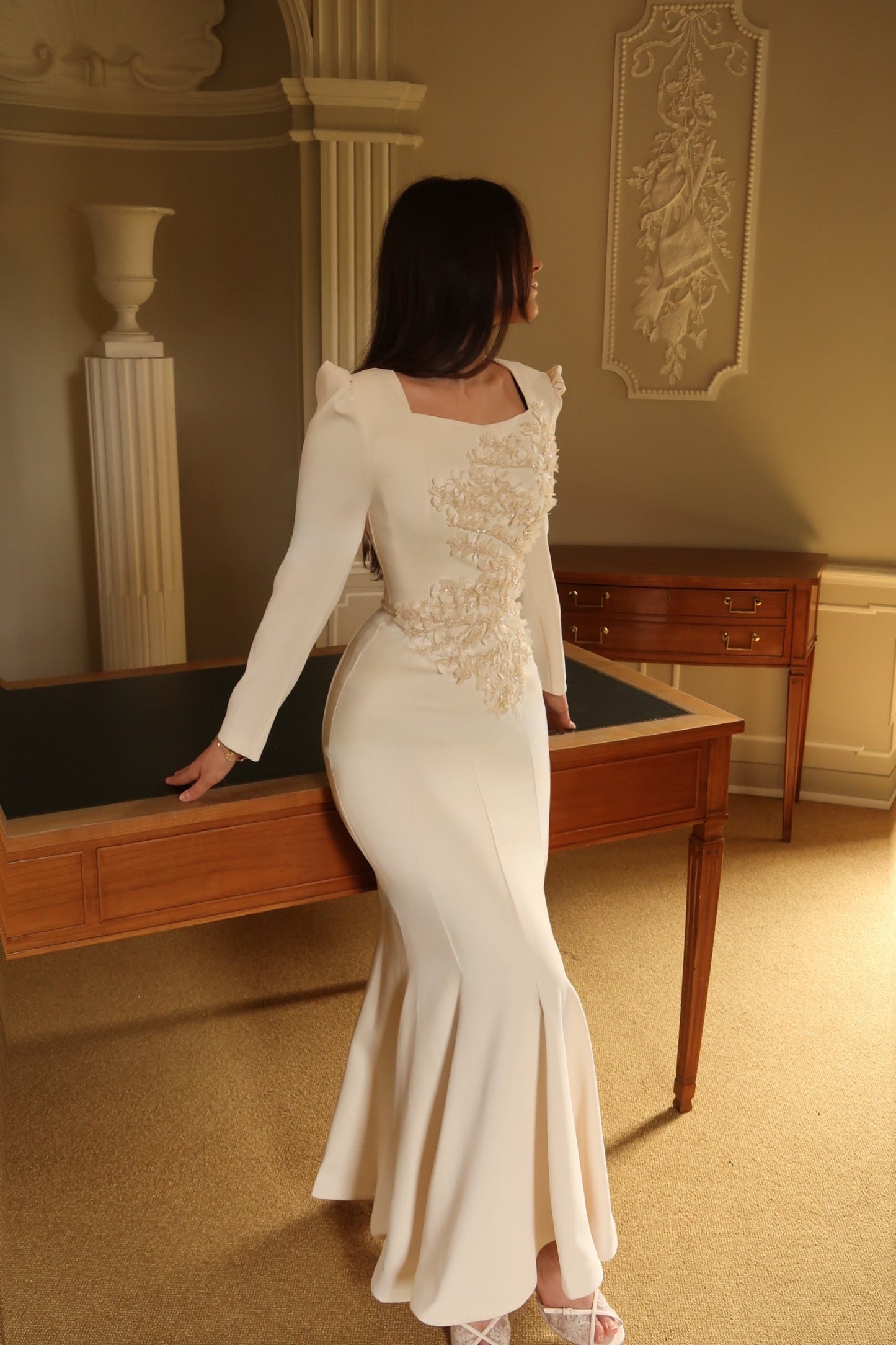The Alessia dress ivory
