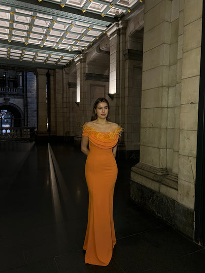The Julia dress orange
