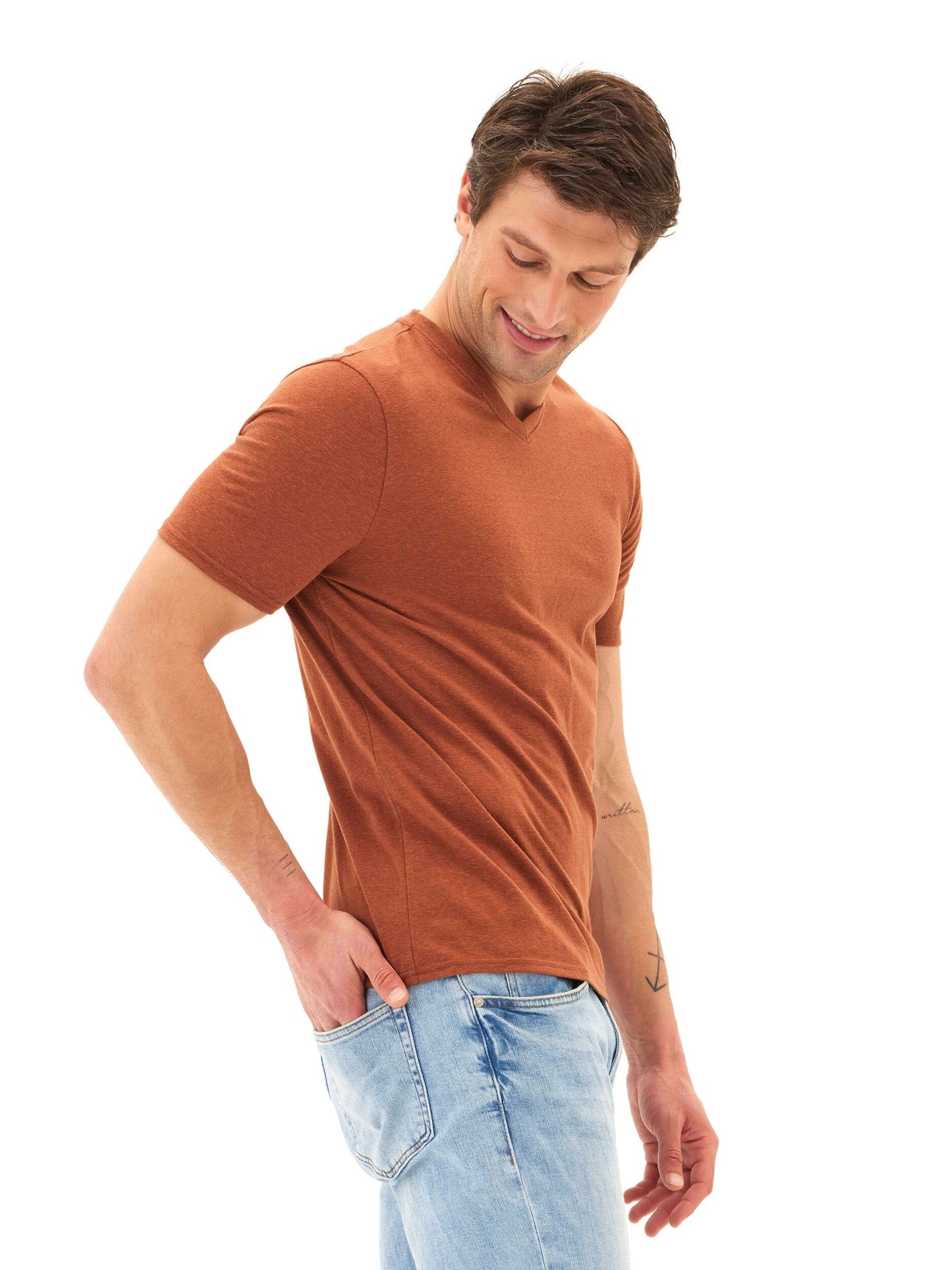 Men's Core Triblend Jersey V-Neck Tee