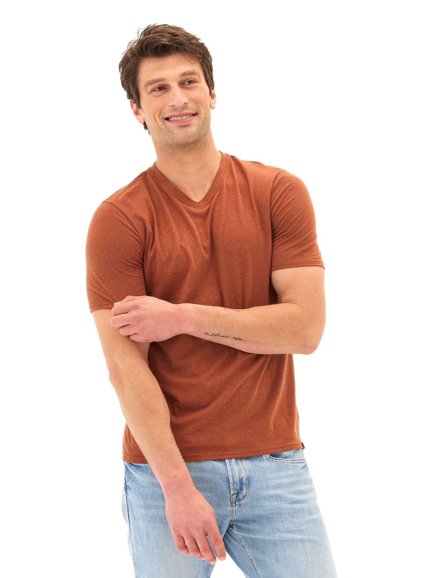 Men's Core Triblend Jersey V-Neck Tee