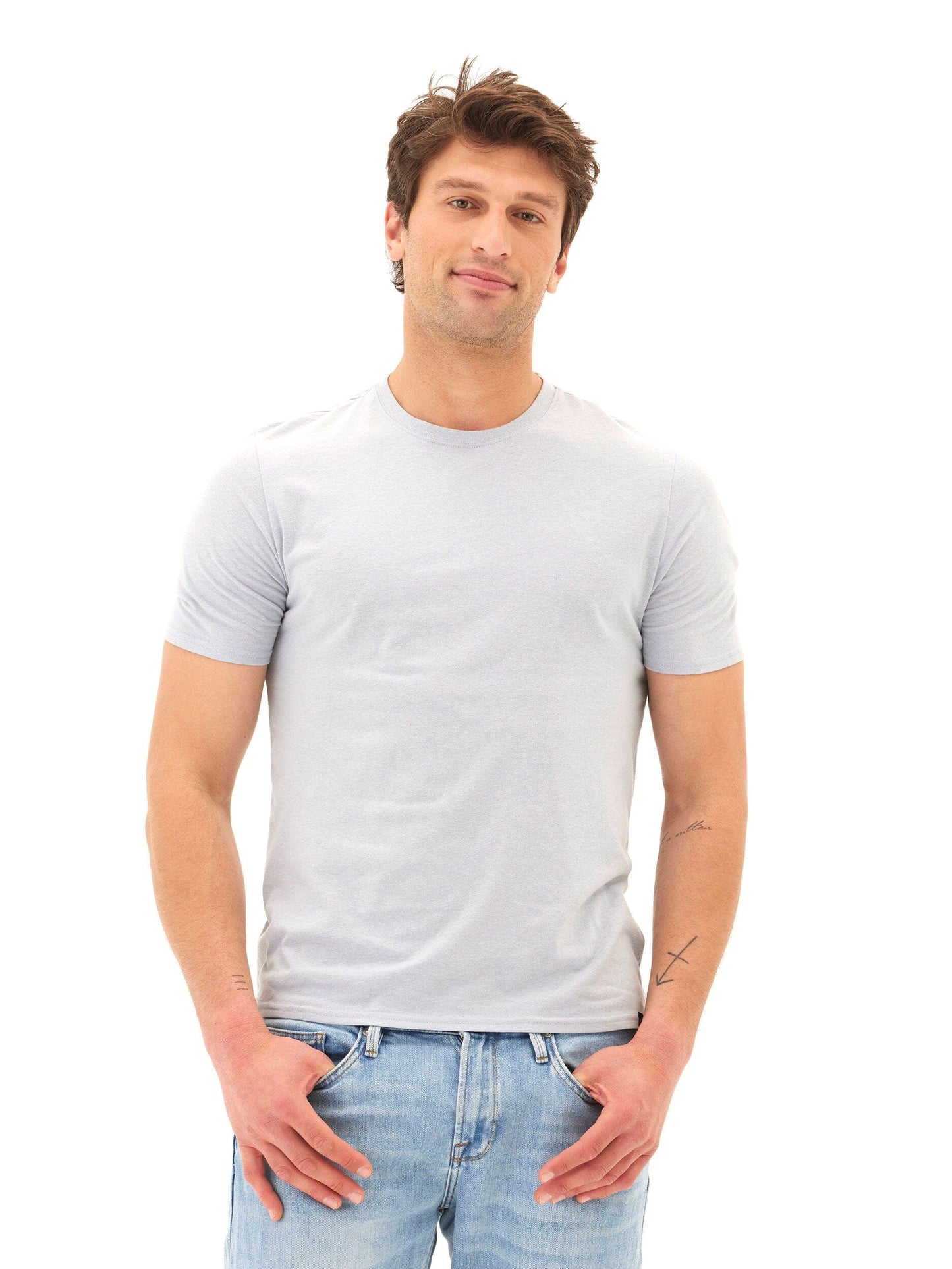 Men's Core Triblend Jersey Crew Neck Tee