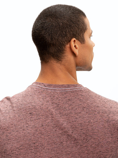 Black Fleck Triblend Long Sleeve Crew
