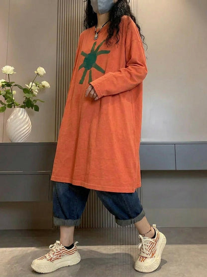 å¤§å°ºç¢¼å¥³æ¬¾èè¡å°è±ç§å­£æ£è³ªé·çè¥¯è¡«
