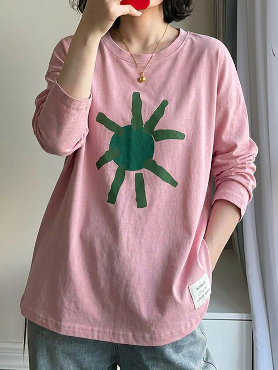 å¤§å°ºç¢¼èè¡å°è±100%ç´æ£å¯¬é¬é·è¢Tå¹